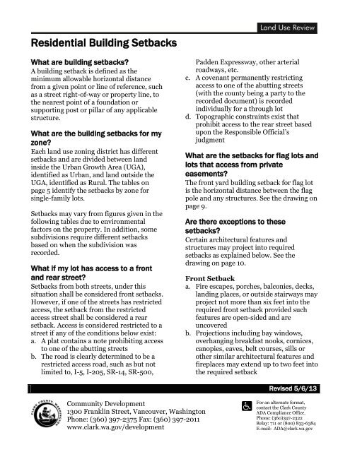 building code setback requirement building code setback requirement