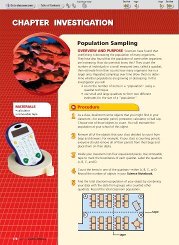 Population Sampling - ClassZone