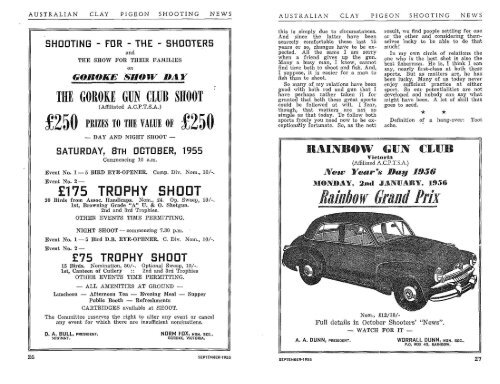 OCTOBER, 1955 - Australian Clay Target Association