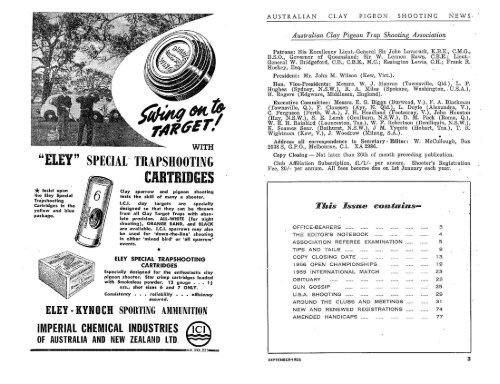 OCTOBER, 1955 - Australian Clay Target Association