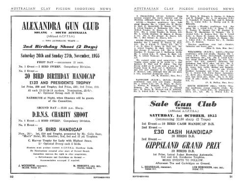 OCTOBER, 1955 - Australian Clay Target Association