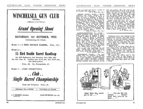 OCTOBER, 1955 - Australian Clay Target Association