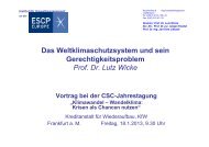 Vortrag von Prof. Lutz Wicke - Climate Service Center