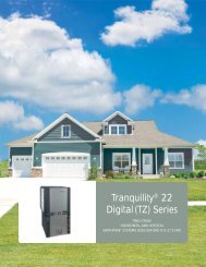 Tranquility® 22 Digital(TZ) Series - Climatemaster