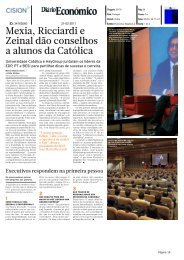 Mexia, Ricciardi e Zeinal dão conselhos a alunos da Católica