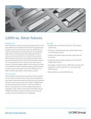 1000 oz Silver Futures Fact Card - CME Group