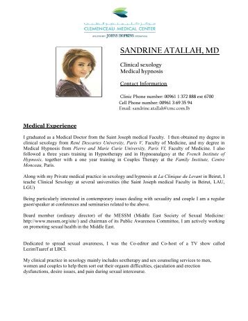 SANDRINE ATALLAH, MD