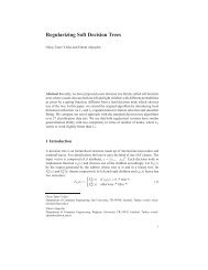 Regularizing Soft Decision Trees - Computer Engineering Department