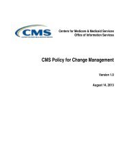 CMS Change Management Policy [PDF, 106KB] - Centers for ...