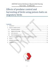 Effects of predator control and harvesting of birds using poison-baits ...