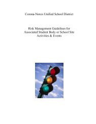 Activities & Events Guide - Corona-Norco Unified School District