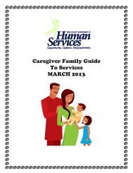 Caregiver Family Guide to Services - March 2013 - County of Kern