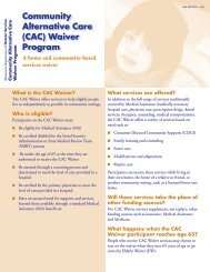 Community Alternative Care (CAC) Waiver Program