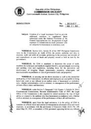 COA RESOLUTION NO. 2013-017 - Commission on Audit