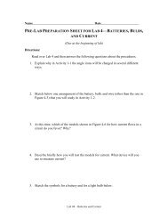 pre-lab preparation sheet for lab 4—batteries, bulbs, and current