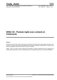 [V5.02.132] SDNL132 - Pendule rigide avec contacts ... - Code_Aster