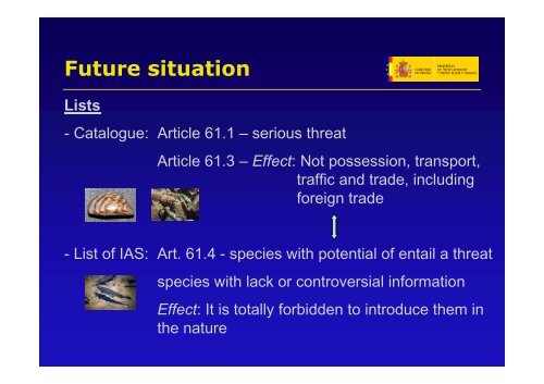 National Report SPAIN Spanish Catalogue of Invasive Alien Species