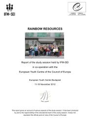 RAINBOW RESOURCES - Council of Europe