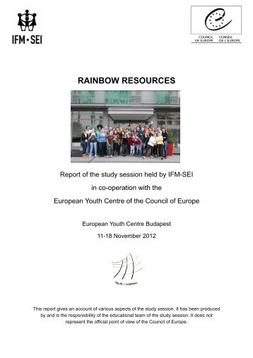 RAINBOW RESOURCES - Council of Europe