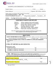 ANAPHYLAXIS EMERGENCY ACTION PLAN 2010[2]