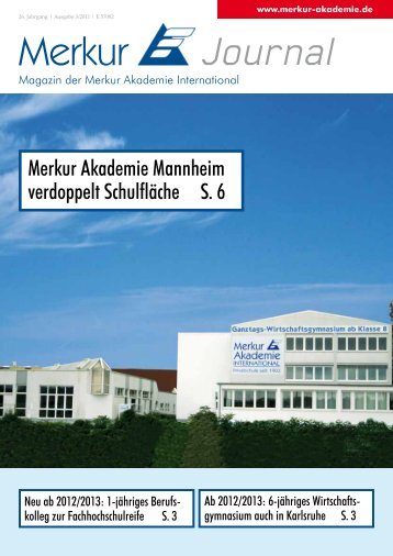 Merkur Journal 3/2011 - Comenius Ganztagsrealschule