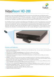 VidyoRoom™ HD-200 - COMM-TEC