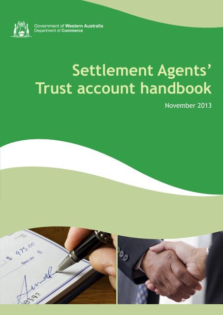 Trust account handbook - Department of Commerce - wa.gov.au