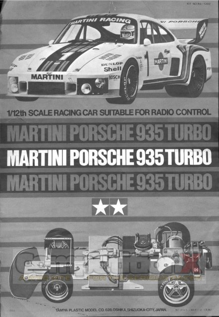 Tamiya Martini Porsche 935T Manual - CompetitionX.com