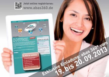 Exklusive Einladung: abas 360° vom 19. bis 20. 09. 2013