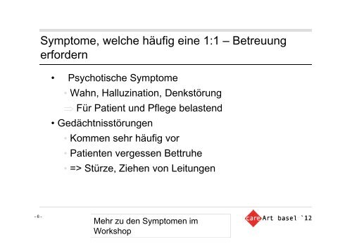 Demenz / Delir- Erfassung und Behandlung: Neue Erkenntnisse