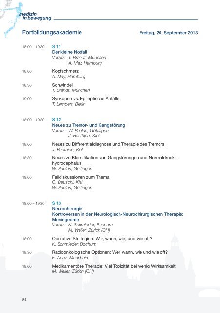 86. Kongress der Deutschen Gesellschaft für Neurologie mit ...