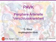 Periphere arterielle Verschlusskrankheit (PAVK)