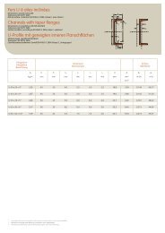 U-Profile mit geneigten inneren Flanschflächen - Constructalia