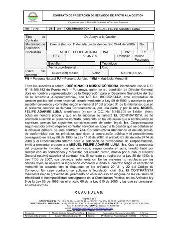 0178 Miguel F Adarme CPSAG - MAEP - Portal Único de Contratación