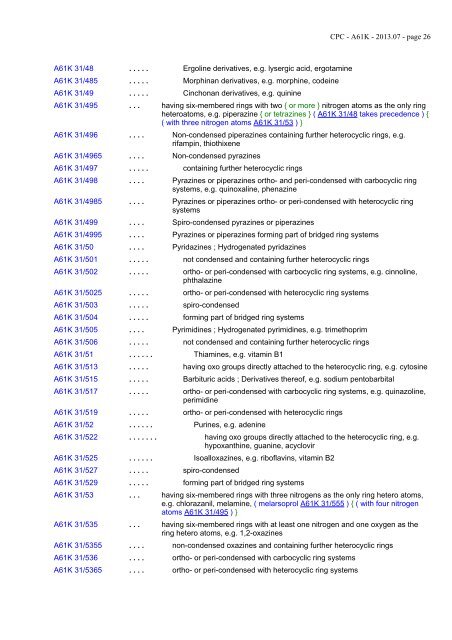 A61K - Cooperative Patent Classification