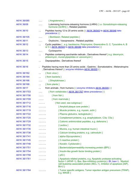 A61K - Cooperative Patent Classification