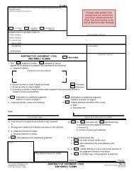 EJ-001 Abstract of Judgment—Civil and Small ... - California Courts