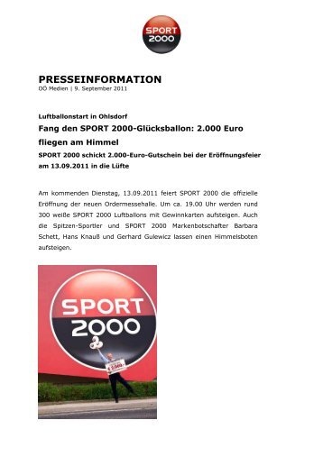 SPORT 2000 Glücksluftballon