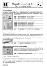 11 Materialwissenschaftliche Probenpräparation