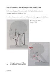 Die Behandlung des Kiefergelenks in der CSO - Cranioschule ...