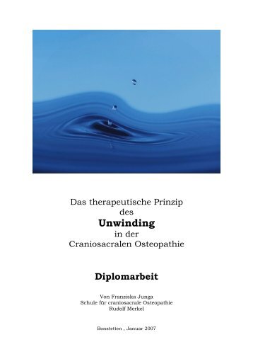 Unwinding - Cranioschule - Rudolf Merkel