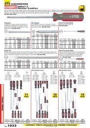 SCREWDRIVERS HAND TOOLS Engineers ... - Cromwell Tools