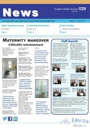 Issue 11 April 2013.pdf - Croydon Health Services NHS Trust
