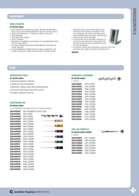 Australian Dental Catalogue - Crownmedical.co.nz