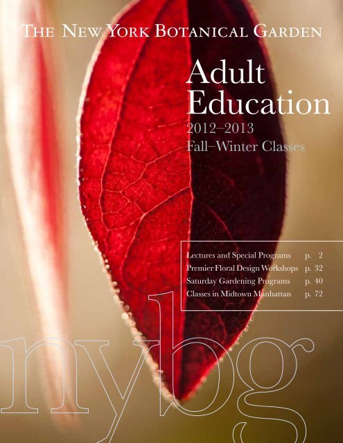 Adult Education - New York Botanical Garden