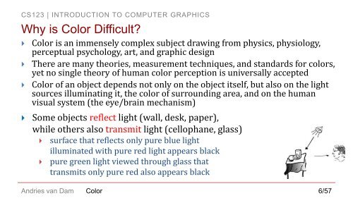 Introduction to Color - Brown University