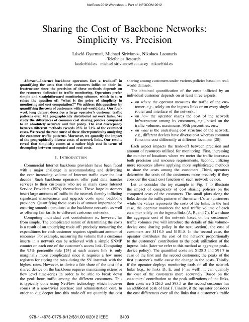 Sharing the Cost of Backbone Networks - Computer Science