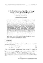 A Modified Projection Algorithm for Large Strictly-Convex Quadratic ...