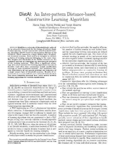 An Inter-$attern Distance-based ConstructiQe Learning Algorit`b ...