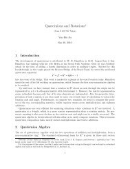 Quaternions and Rotations∗ - Iowa State University